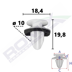 spinka listwy C70886